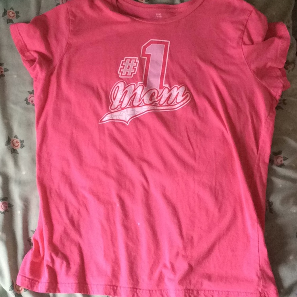 Pink and white shirt